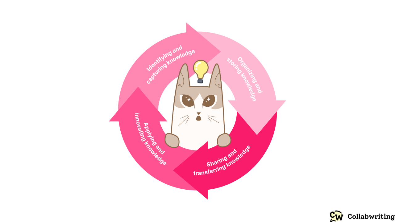 Knowledge management cycle - 4 key steps